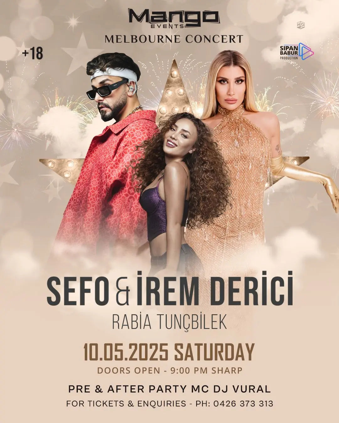 İREM DERİCİ, SEFO & RABİA TUNÇBİLEK Concert in Melbourne